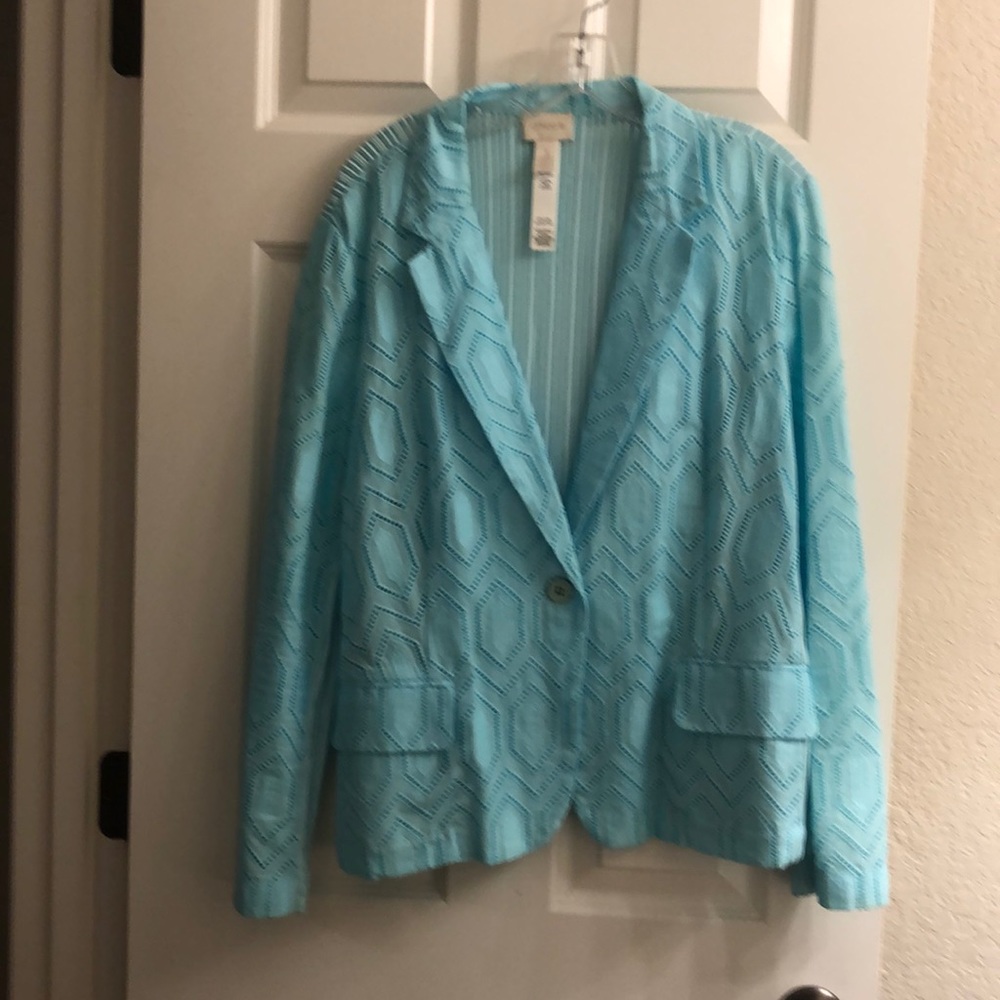 Chico’s 3 aqua jacket